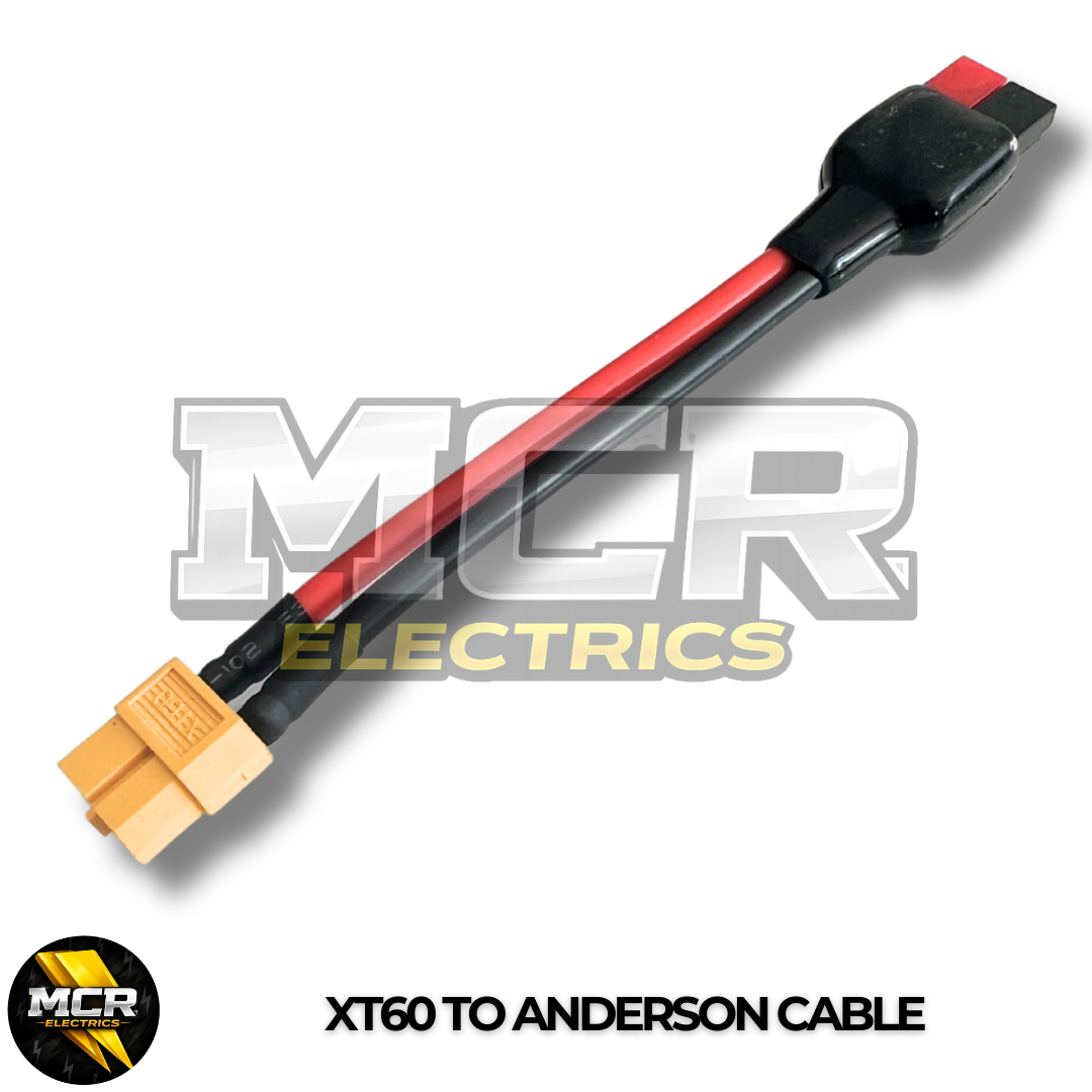 Anderson to XT60 Connector Cable E Bike Battery Extension Battery Adaptor 12AWG
