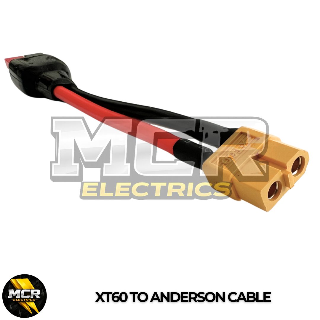 Anderson to XT60 Connector Cable E Bike Battery Extension Battery Adaptor 12AWG