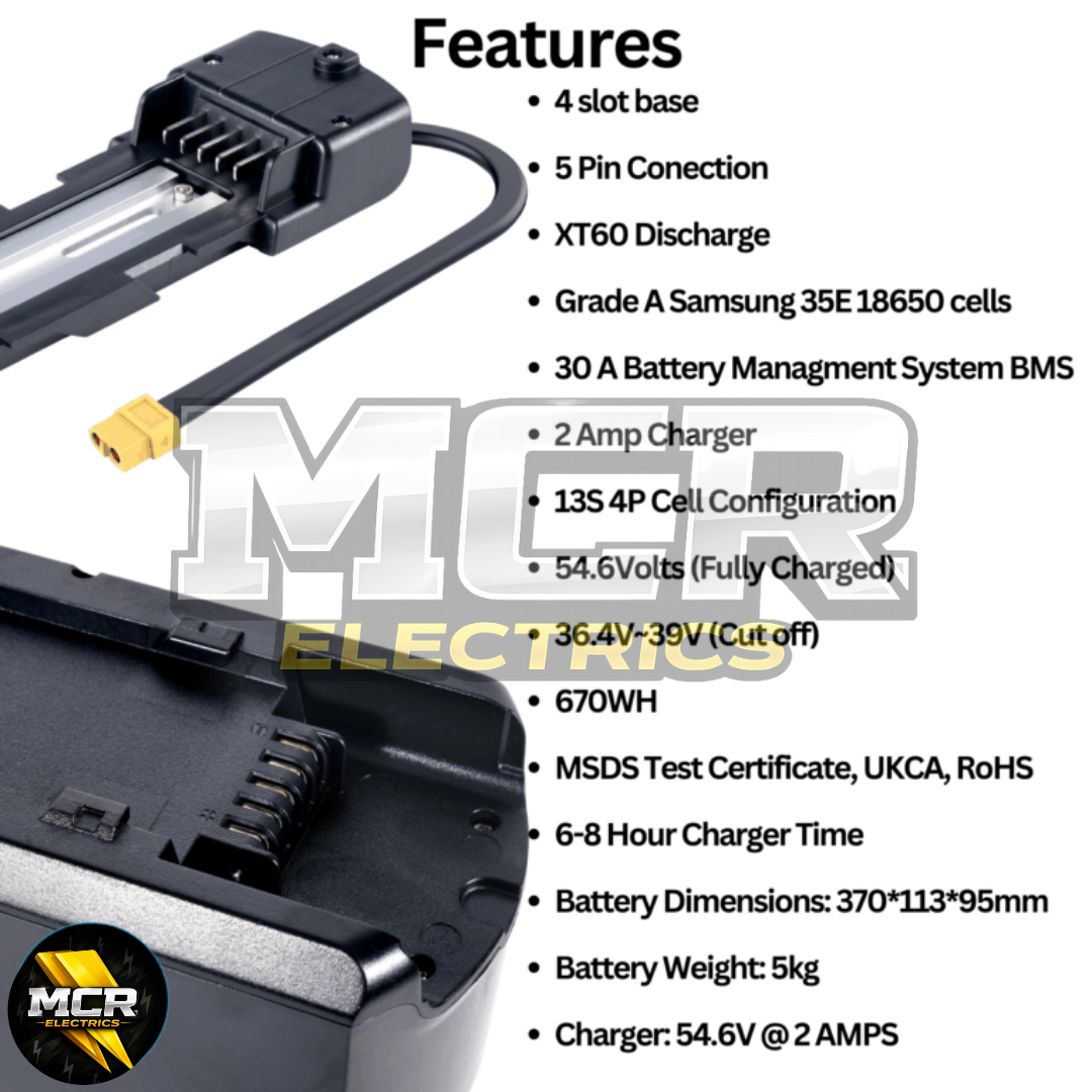 Ultimate MTX 48V 250W E-Bike Conversion Kit Cassette 7-11 Speed Rear Wheel | 48V 14AH Samsung Battery
