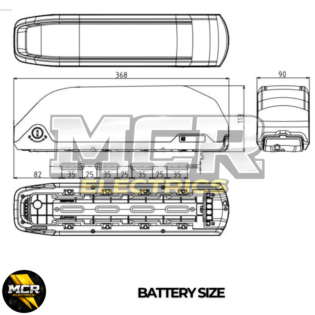 Ultimate MTX 48V 250W E-Bike Conversion Kit Cassette 7-11 Speed Rear Wheel | 48V 14AH Samsung Battery