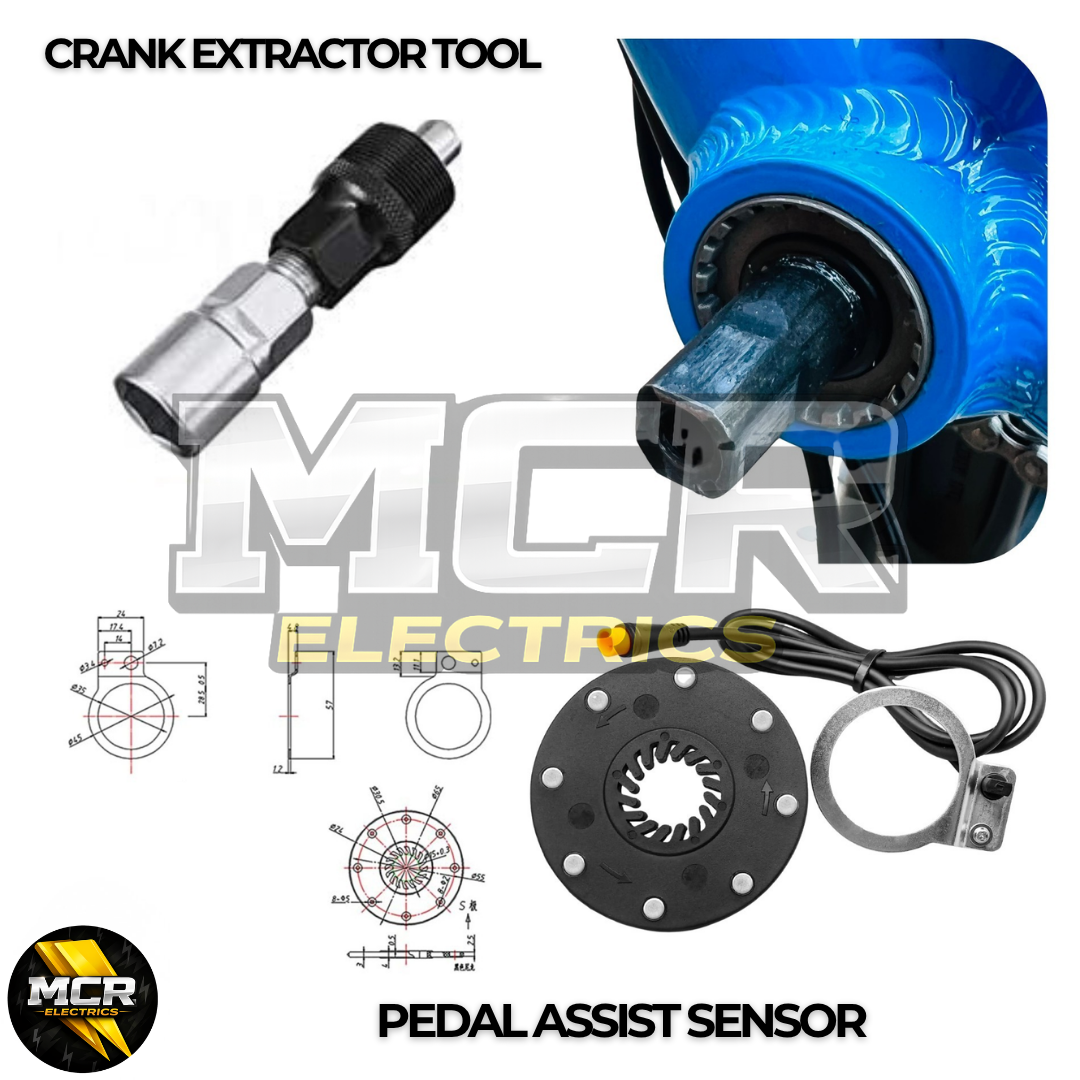 2000W E-Bike Conversion Kit Rear Wheel 50A Controller UKC1 Display 48V 52V Battery Cassette