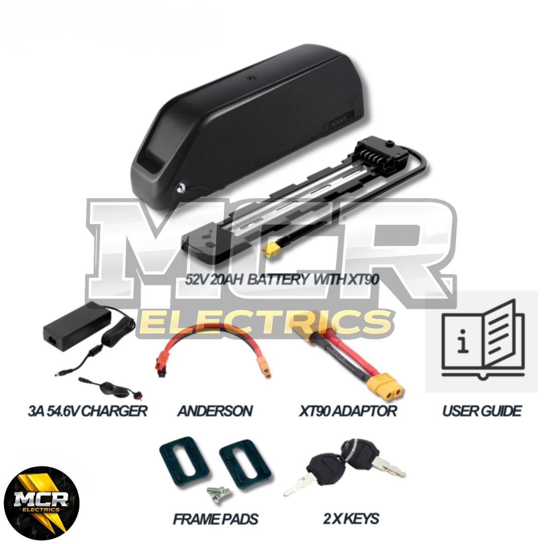 2000W E-Bike Conversion Kit Rear Wheel 50A Controller UKC1 Display 48V 52V Battery Cassette