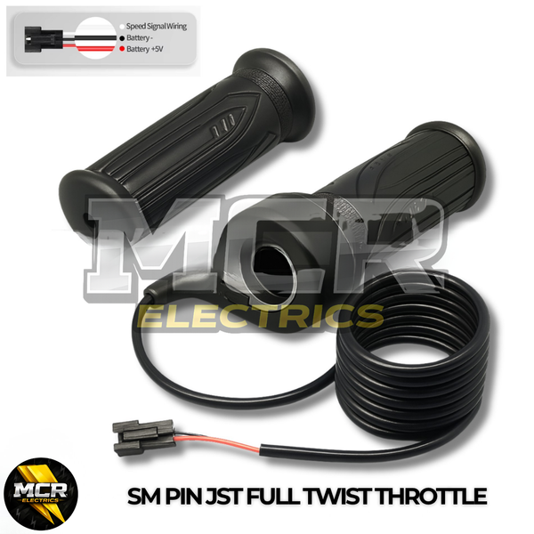 Full Twist Throttle Electric Scooter E Bike Right Hand SM Plug 12V to 72V 22mm