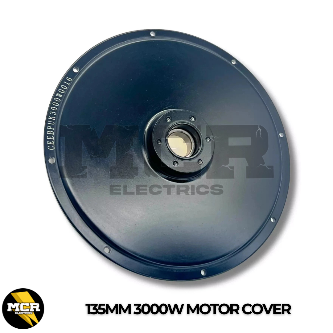 3000W Motor Side Cover Plate Freewheel & Brake Side 17mm & 22mm Bearing Black