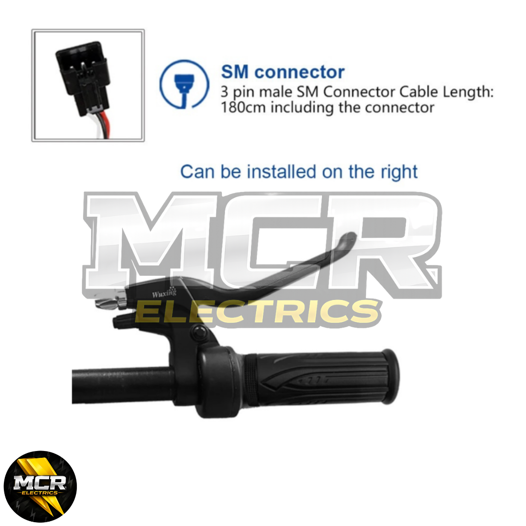 Full Twist Throttle Electric Scooter E Bike Right Hand SM Plug 12V to 72V 22mm