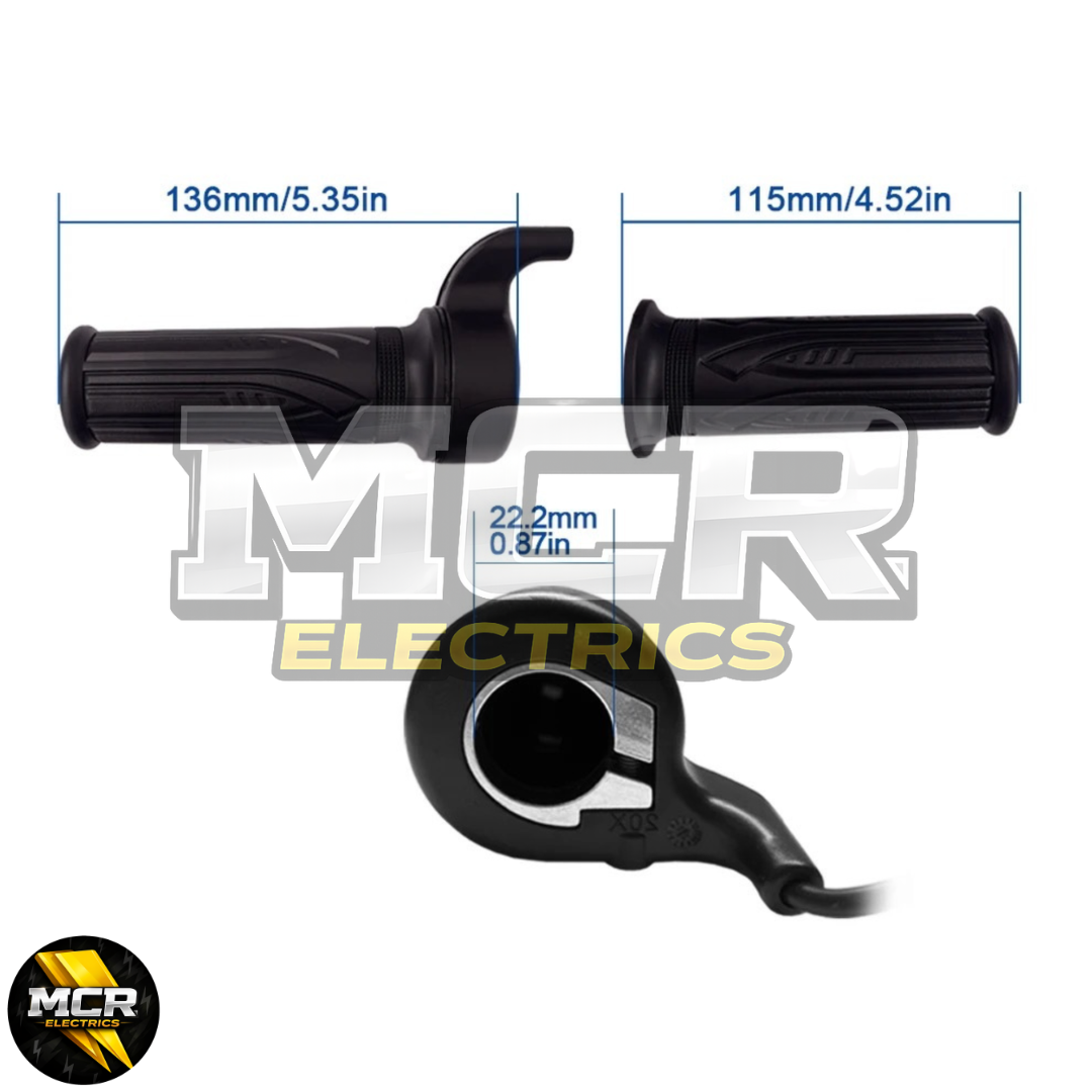 Full Twist Throttle Electric Scooter E Bike Right Hand SM Plug 12V to 72V 22mm