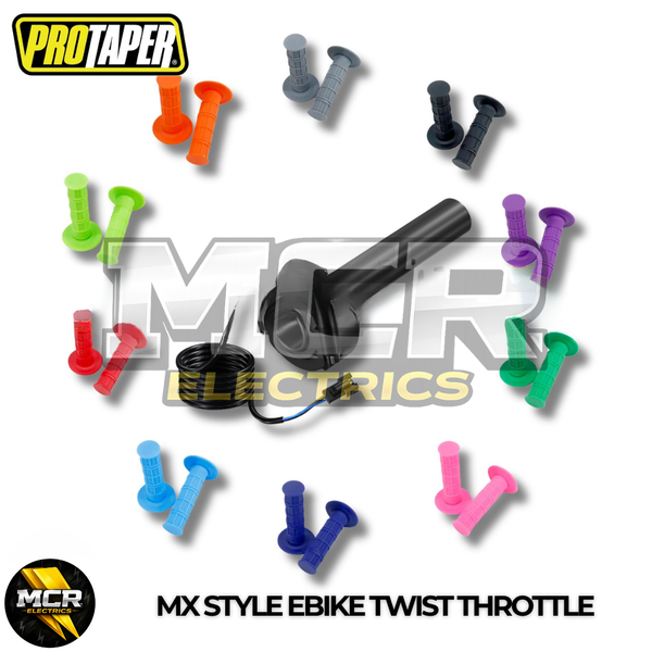 SurRon EBike Twist Throttle Grips Waffle Grip All Colours 3 Pin SM JST Plug Suits DIY EBike’s