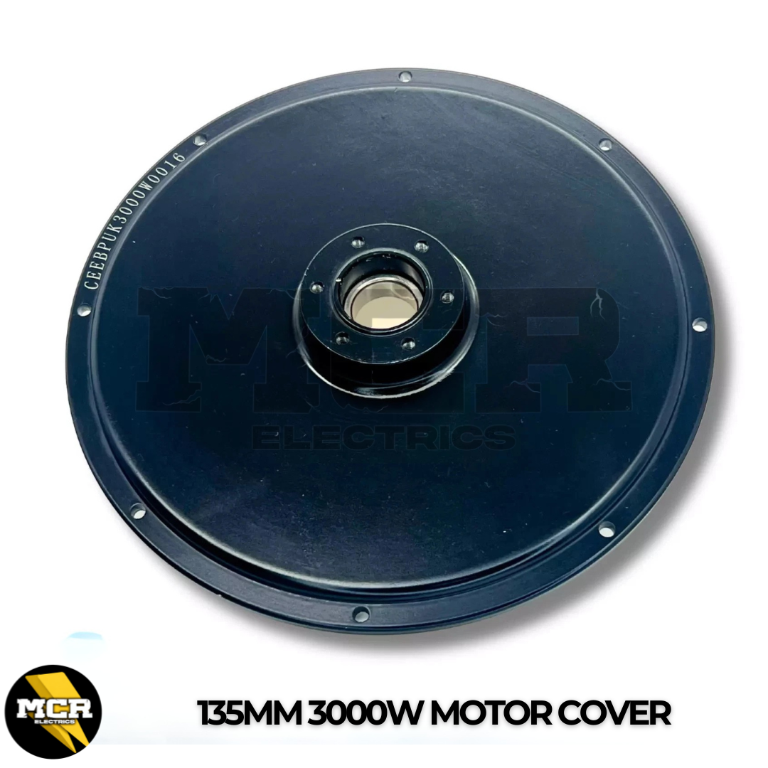 3000W Motor Side Cover Plate Freewheel & Brake Side 17mm & 22mm Bearing Black