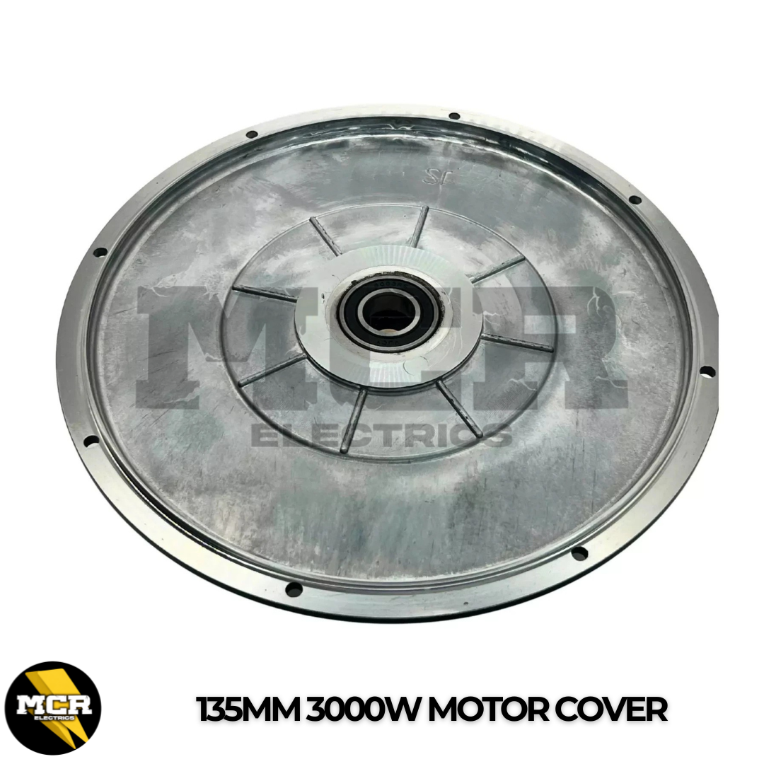 3000W Motor Side Cover Plate Freewheel & Brake Side 17mm & 22mm Bearing Black