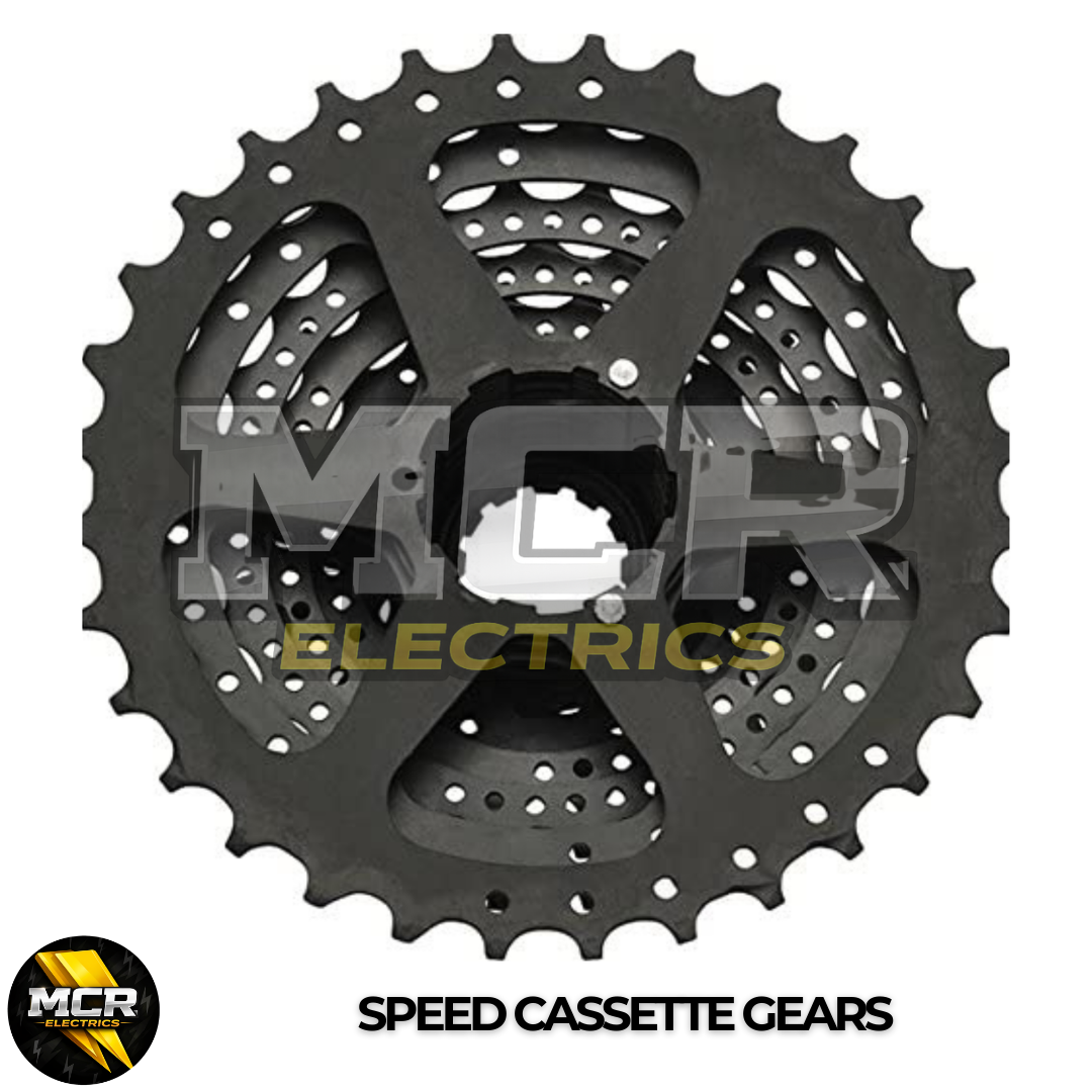 HG Shimano ATX 7,8,9,10 Speed Cassette Gears for MTB Bike E Bike Black Silver