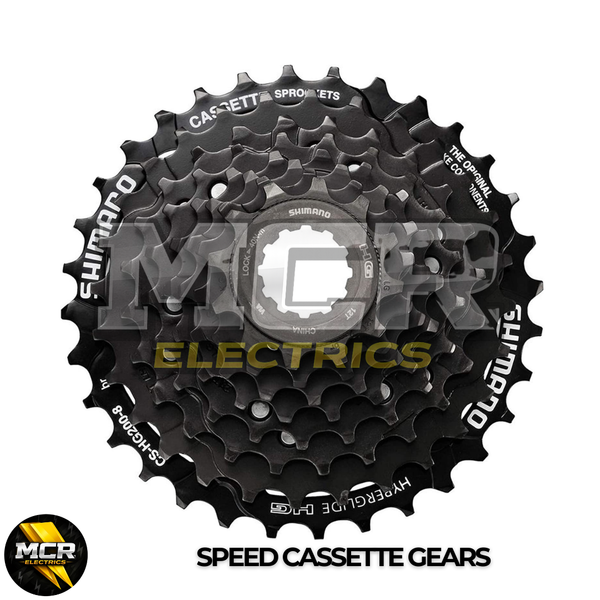 HG Shimano ATX 7,8,9,10 Speed Cassette Gears for MTB Bike E-Bike Black Silver