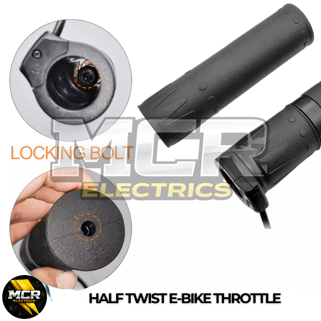 Half Twist Throttle Electric Bike Right Hand Ebike 3 Pin SM Bike 36V/48V/52V/72V