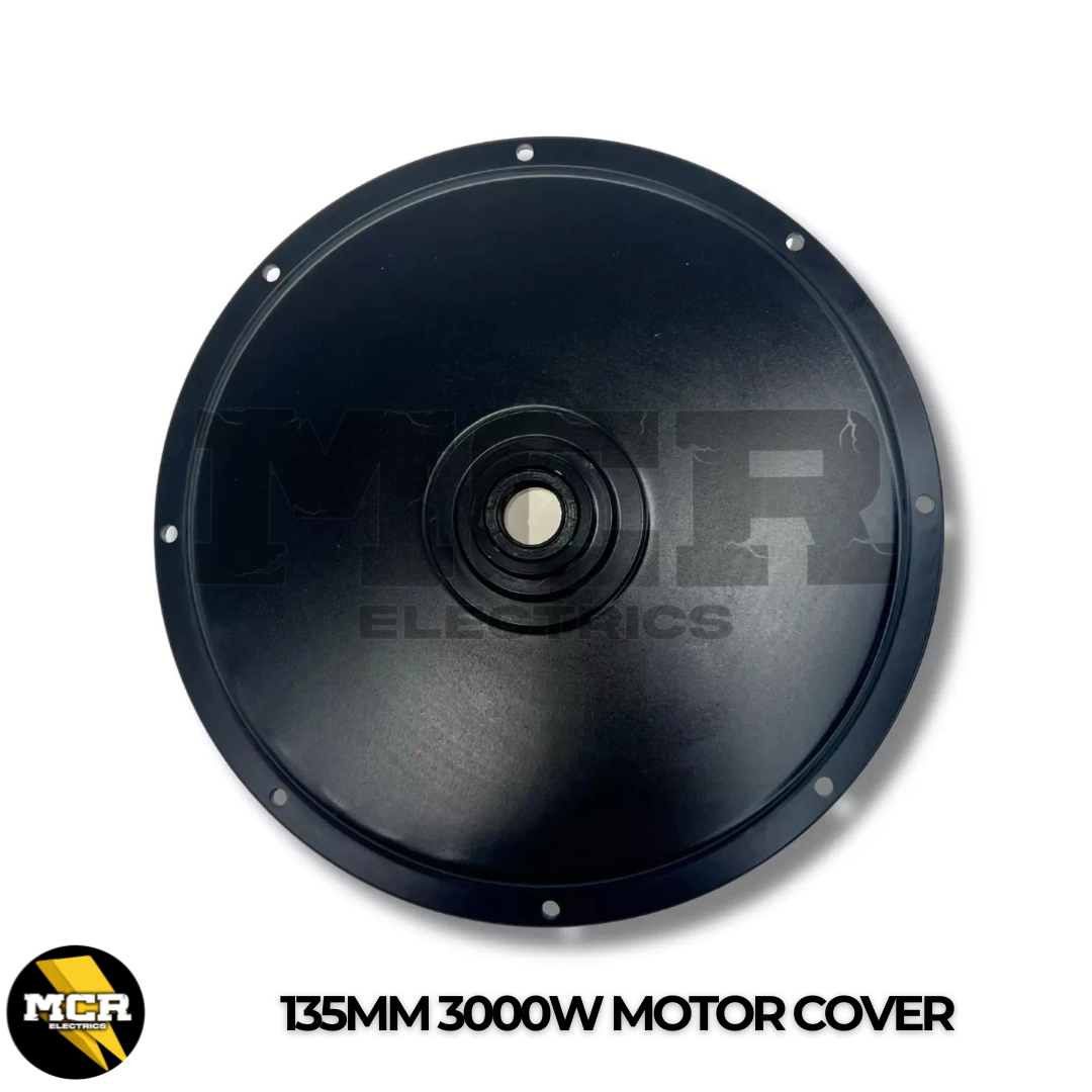 3000W Motor Side Cover Plate Freewheel & Brake Side 17mm & 22mm Bearing Black