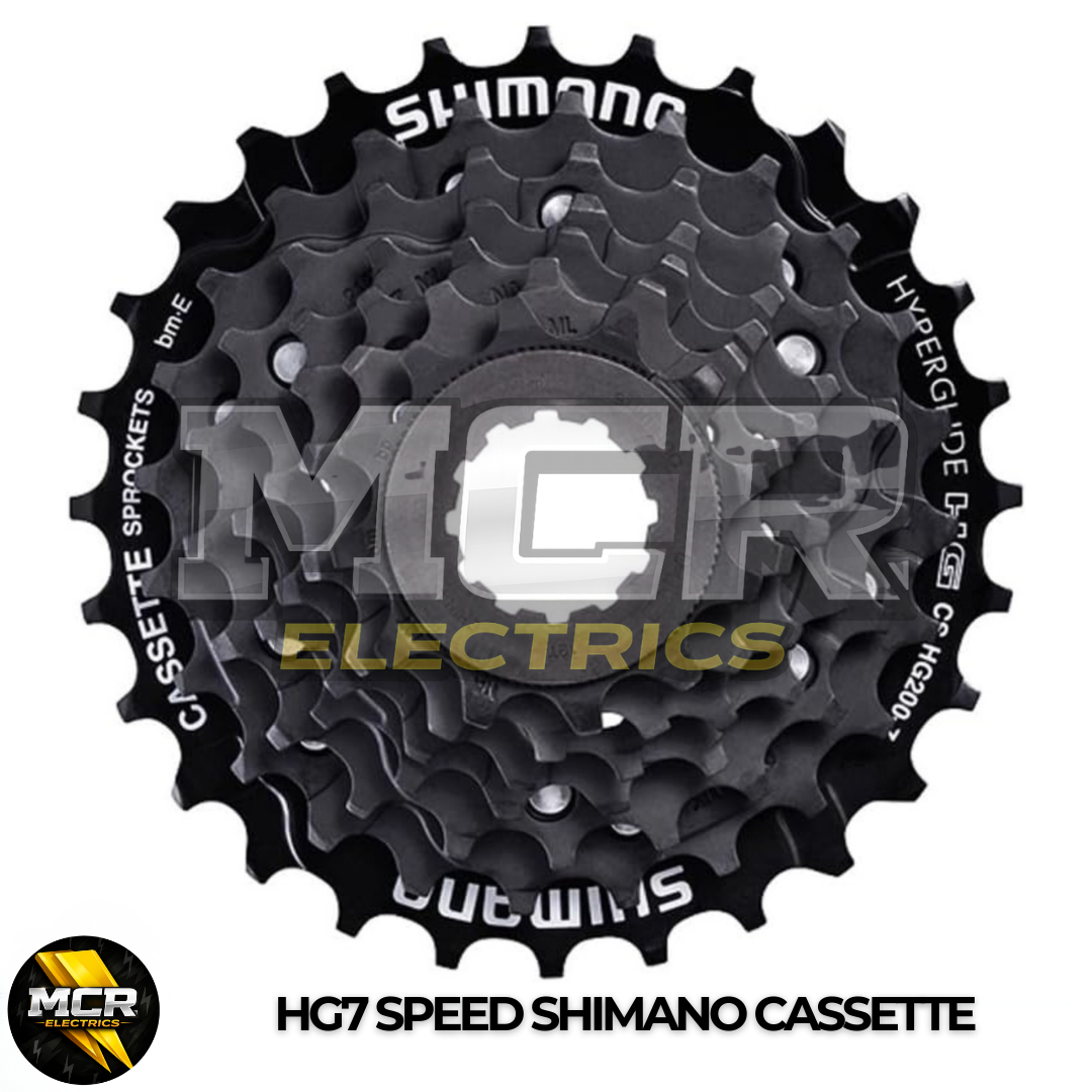 HG Shimano ATX 7,8,9,10 Speed Cassette Gears for MTB Bike E Bike Black Silver