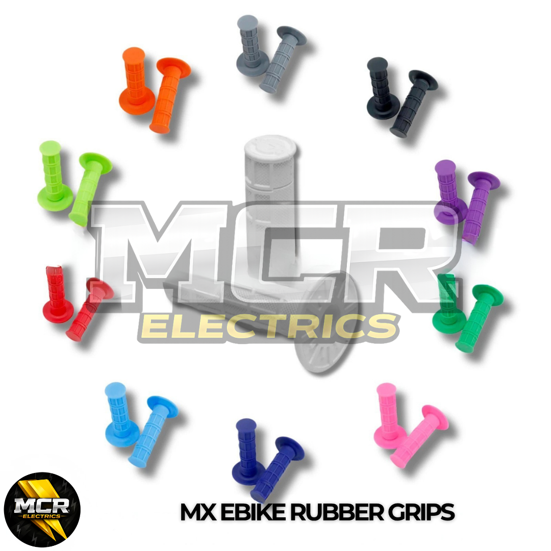 E Bike Twist Throttle Grips MX Enduro Tapered Dual Compound Diamond Soft