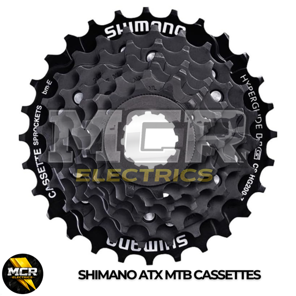 HG Shimano ATX 7\8\9\10 Speed Cassette Gears for MTB Bike E-Bike Black/Silver