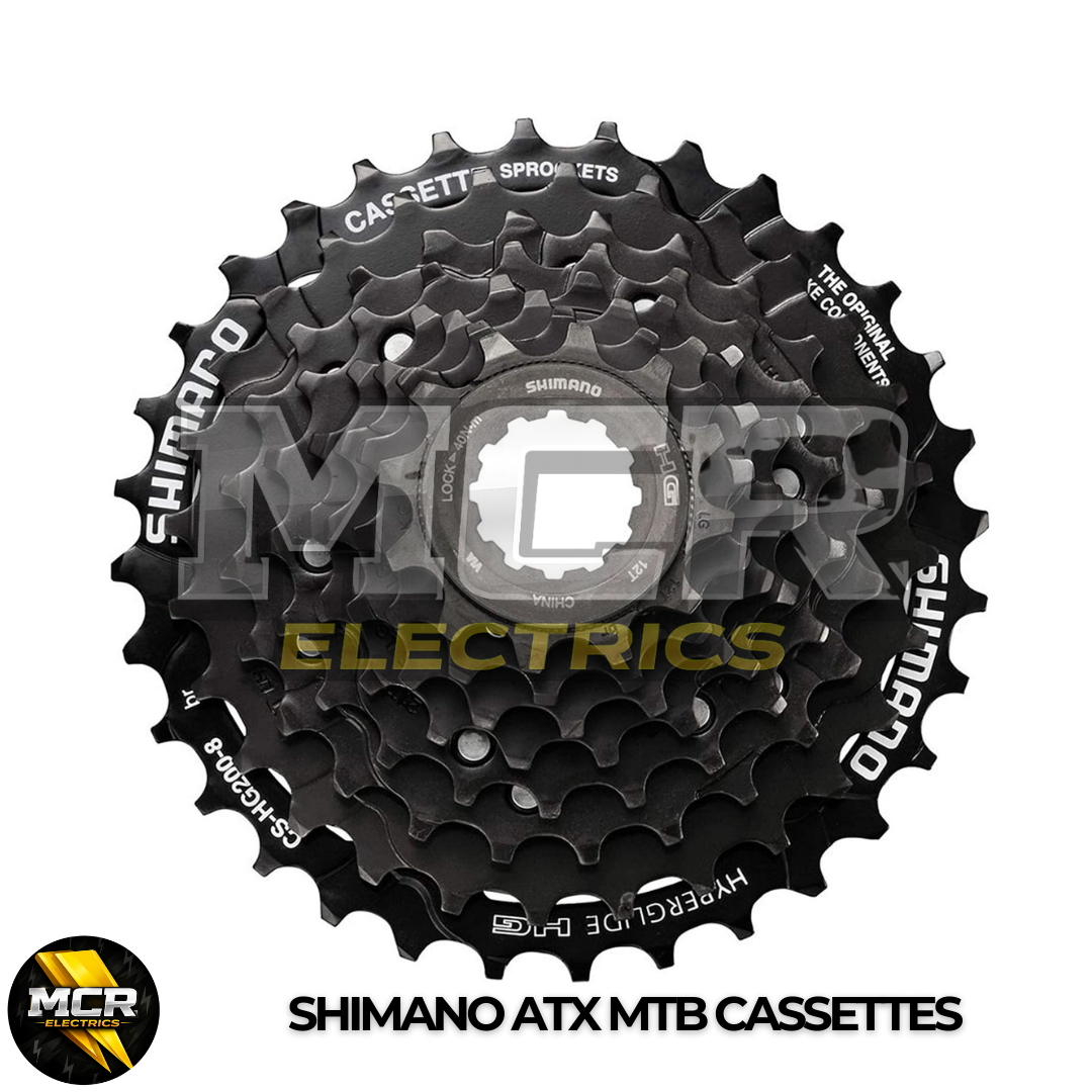 HG Shimano ATX 7\8\9\10 Speed Cassette Gears for MTB Bike E Bike Black/Silver