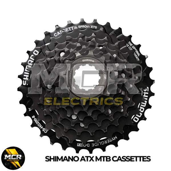 HG Shimano ATX 7\8\9\10 Speed Cassette Gears for MTB Bike E-Bike Black/Silver