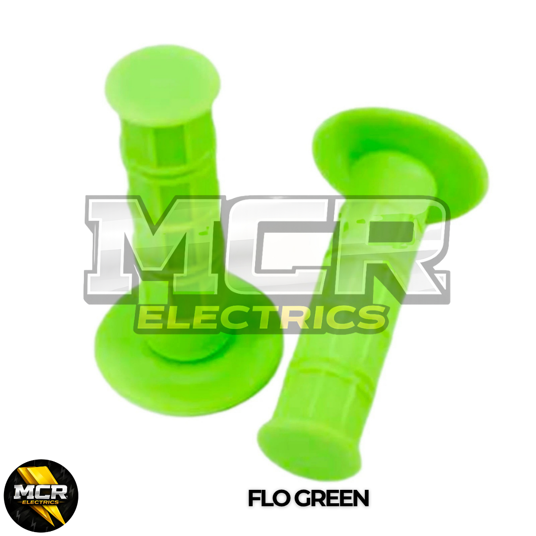 E Bike Twist Throttle Grips MX Enduro Tapered Dual Compound Diamond Soft