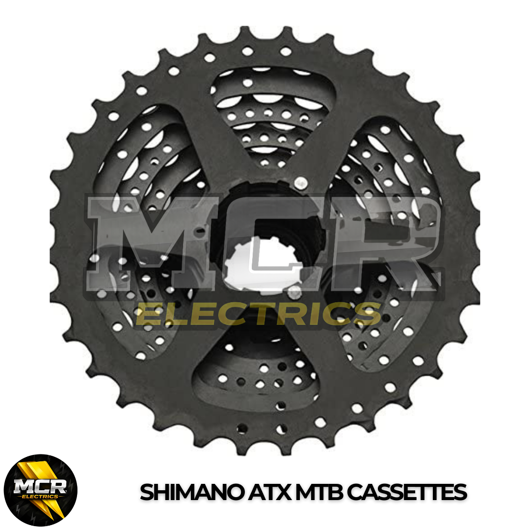 HG Shimano ATX 7\8\9\10 Speed Cassette Gears for MTB Bike E Bike Black/Silver