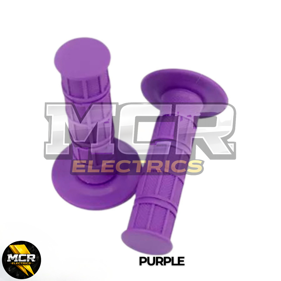 E Bike Twist Throttle Grips MX Enduro Tapered Dual Compound Diamond Soft