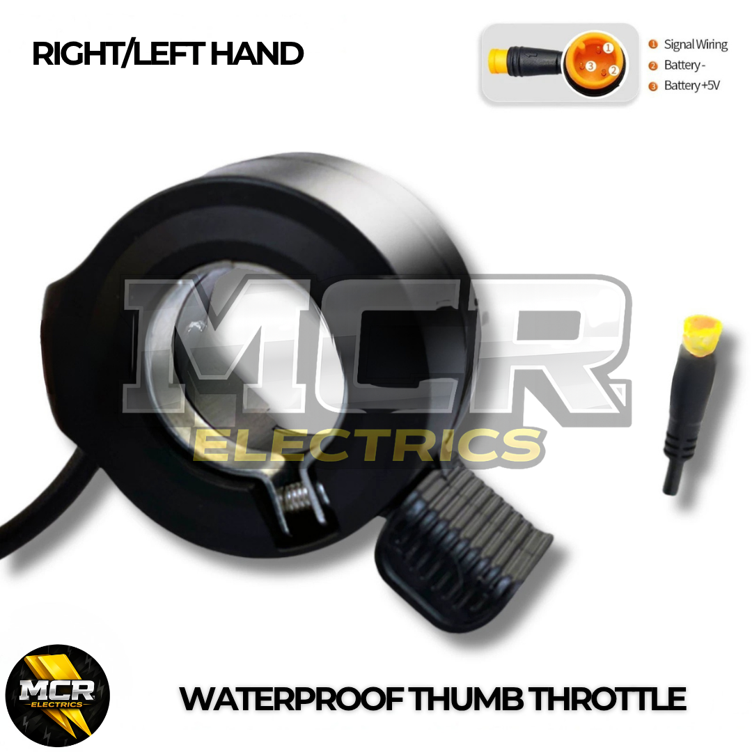 Waterproof Black Electric Bike Ebike Scooter Thumb Finger Trigger Throttle Part
