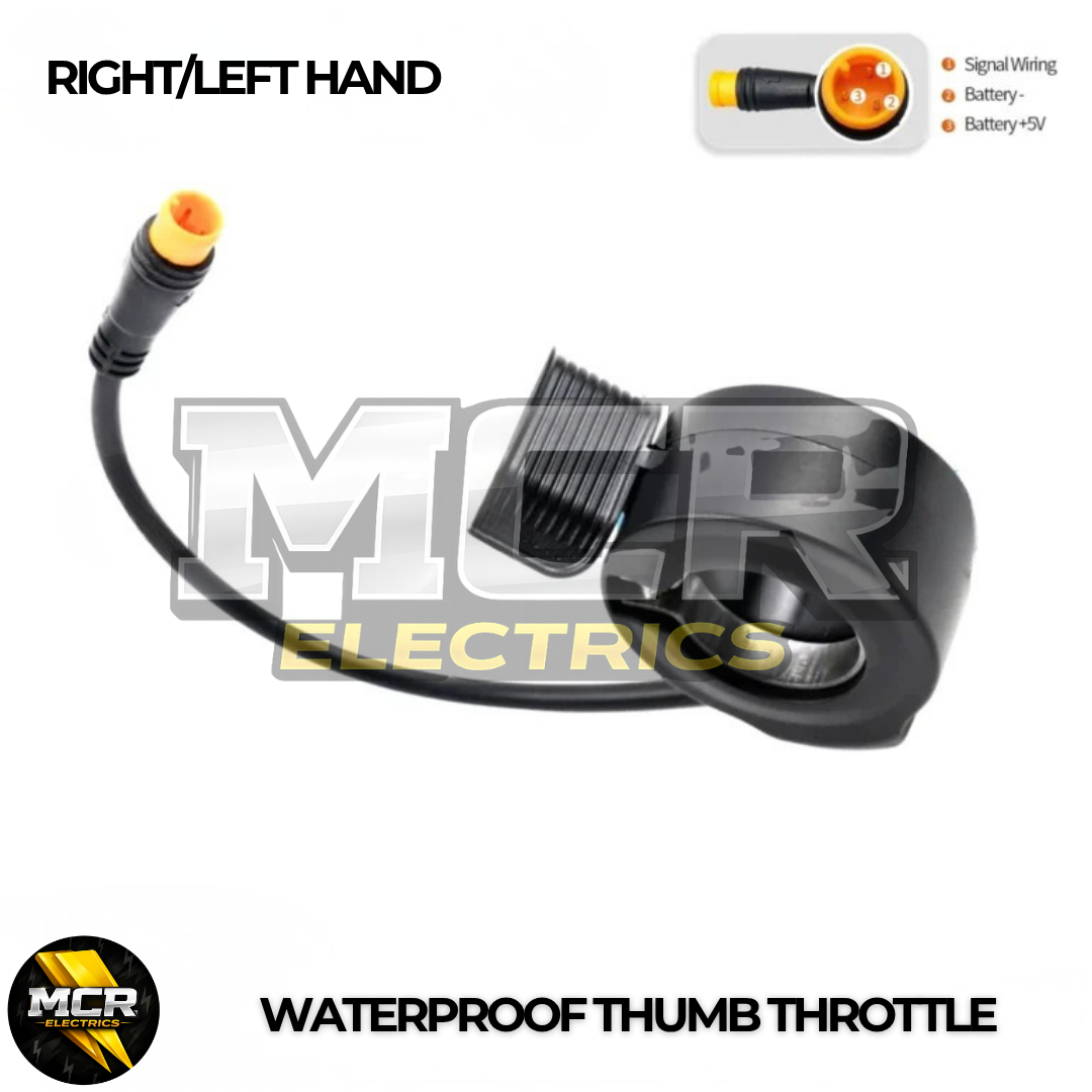Waterproof Black Electric Bike Ebike Scooter Thumb Finger Trigger Throttle Part