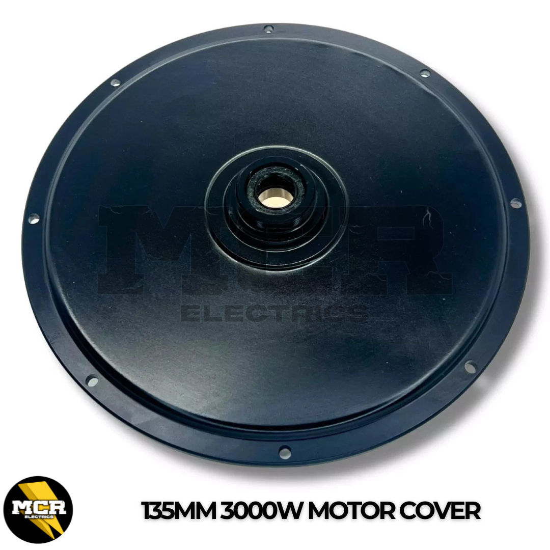 3000W Motor Side Cover Plate Freewheel & Brake Side 17mm & 22mm Bearing Black