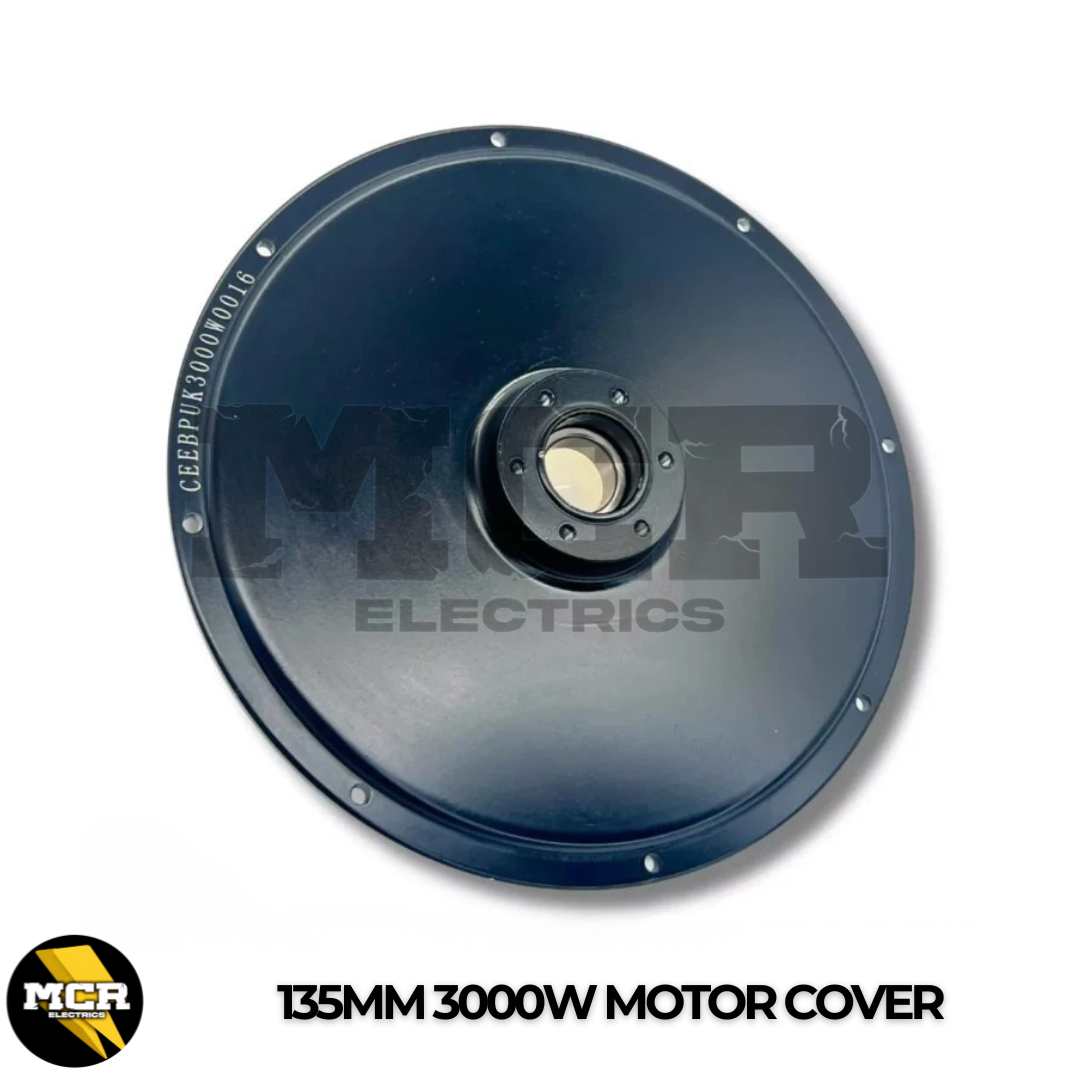3000W Motor Side Cover Plate Freewheel & Brake Side 17mm & 22mm Bearing Black