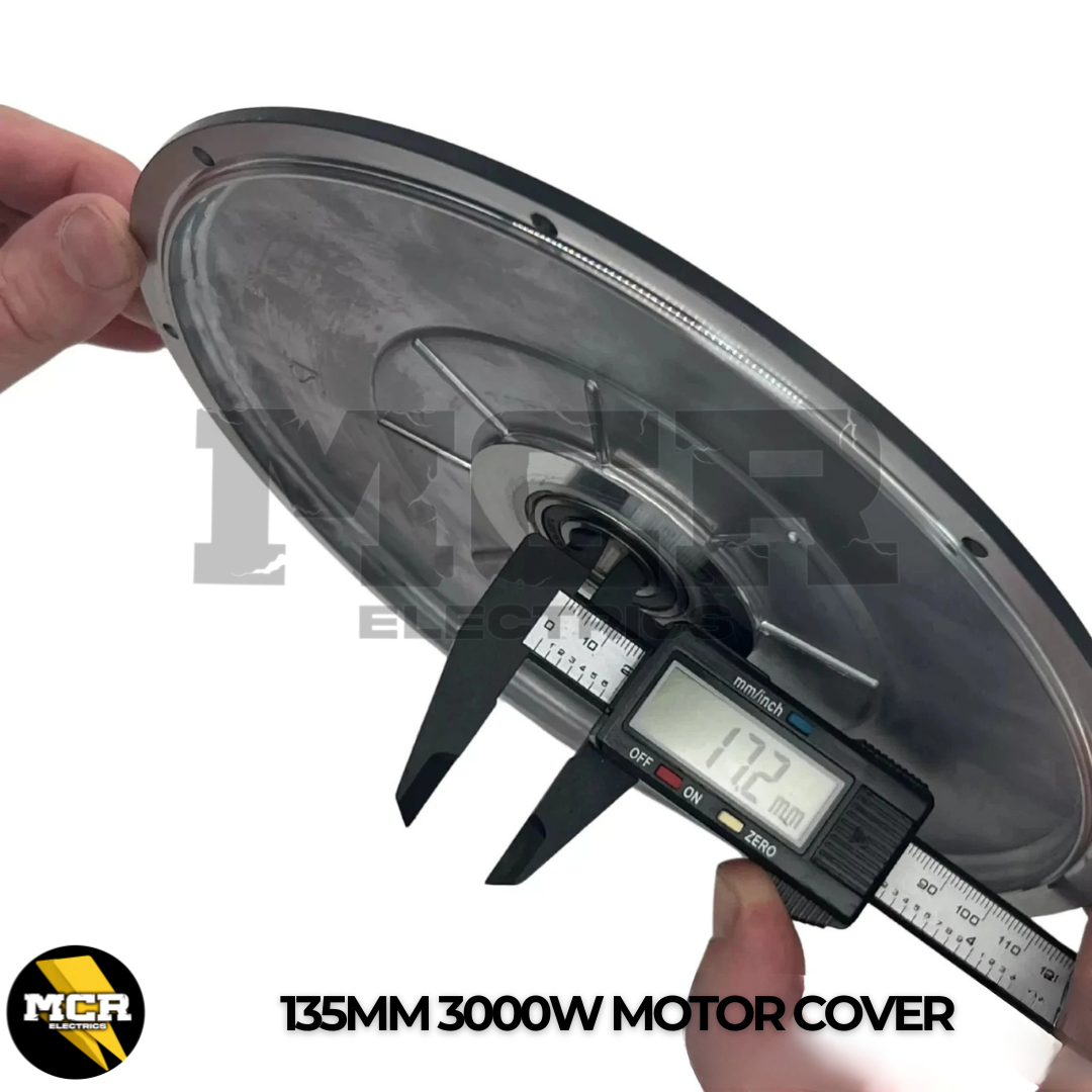 3000W Motor Side Cover Plate Freewheel & Brake Side 17mm & 22mm Bearing Black