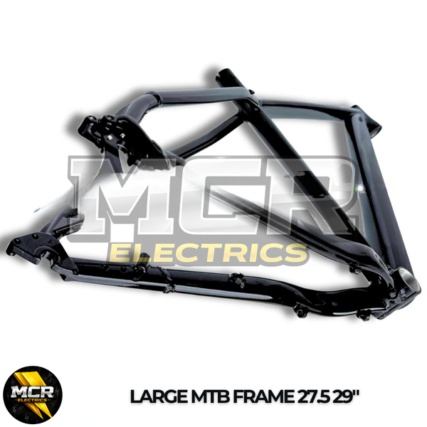 MTB Aluminum Frame Size Medium Large Gloss Black 26″ 27.5″ 29″ Wheel Size Trek Style