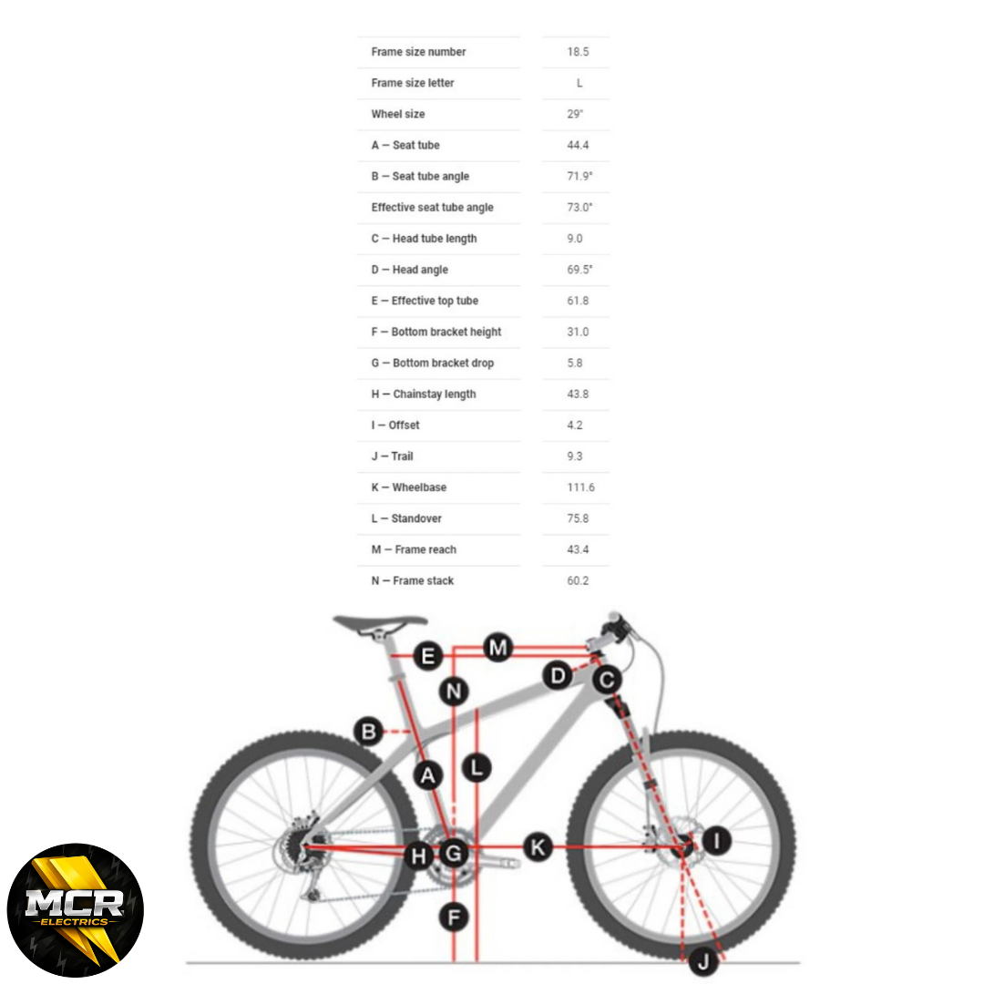MTB Aluminum Frame Size Medium Large Gloss Black 26″ 27.5″ 29″ Wheel Size Trek Style