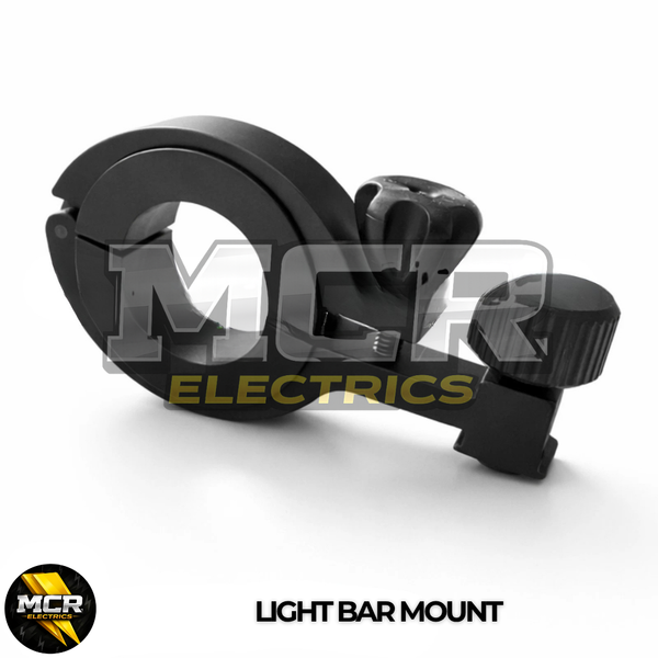 Universal LED Bike Light Bar Mount – Handlebar Clamp Only 22MM – 35MM
