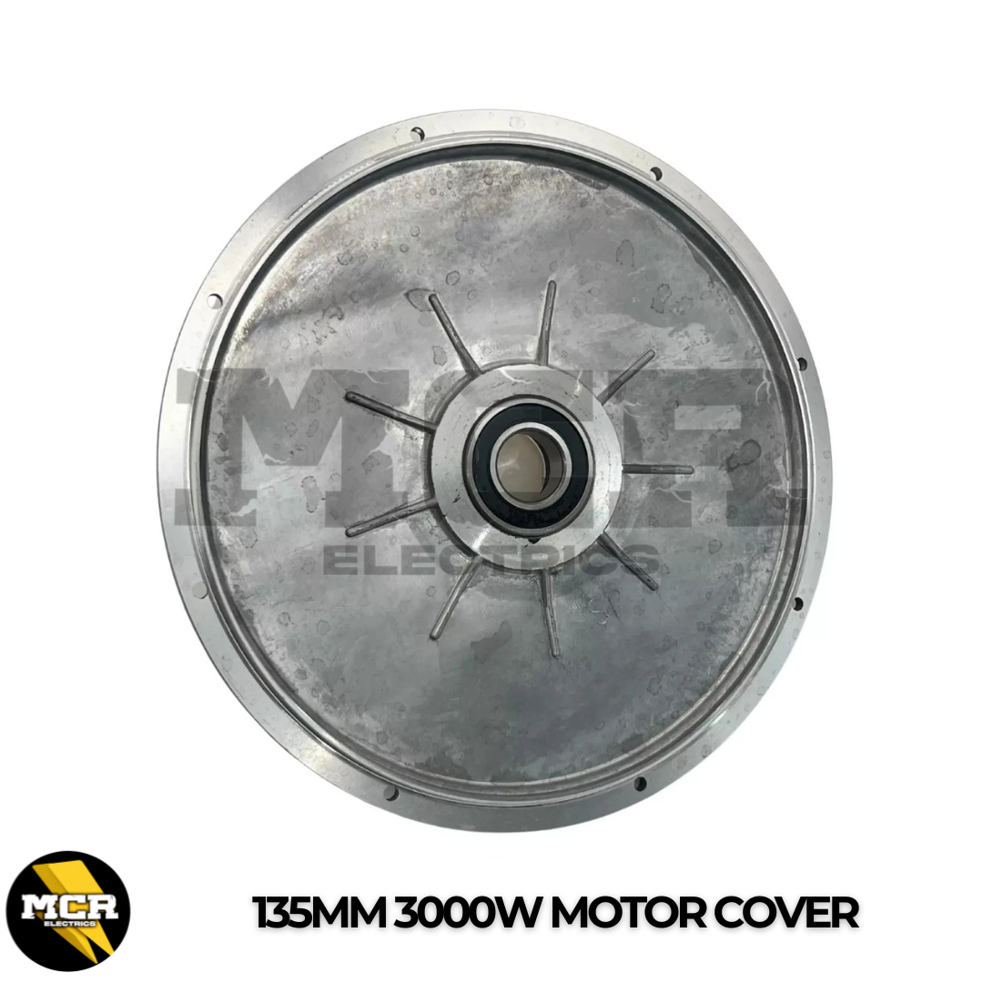 3000W Motor Side Cover Plate Freewheel & Brake Side 17mm & 22mm Bearing Black