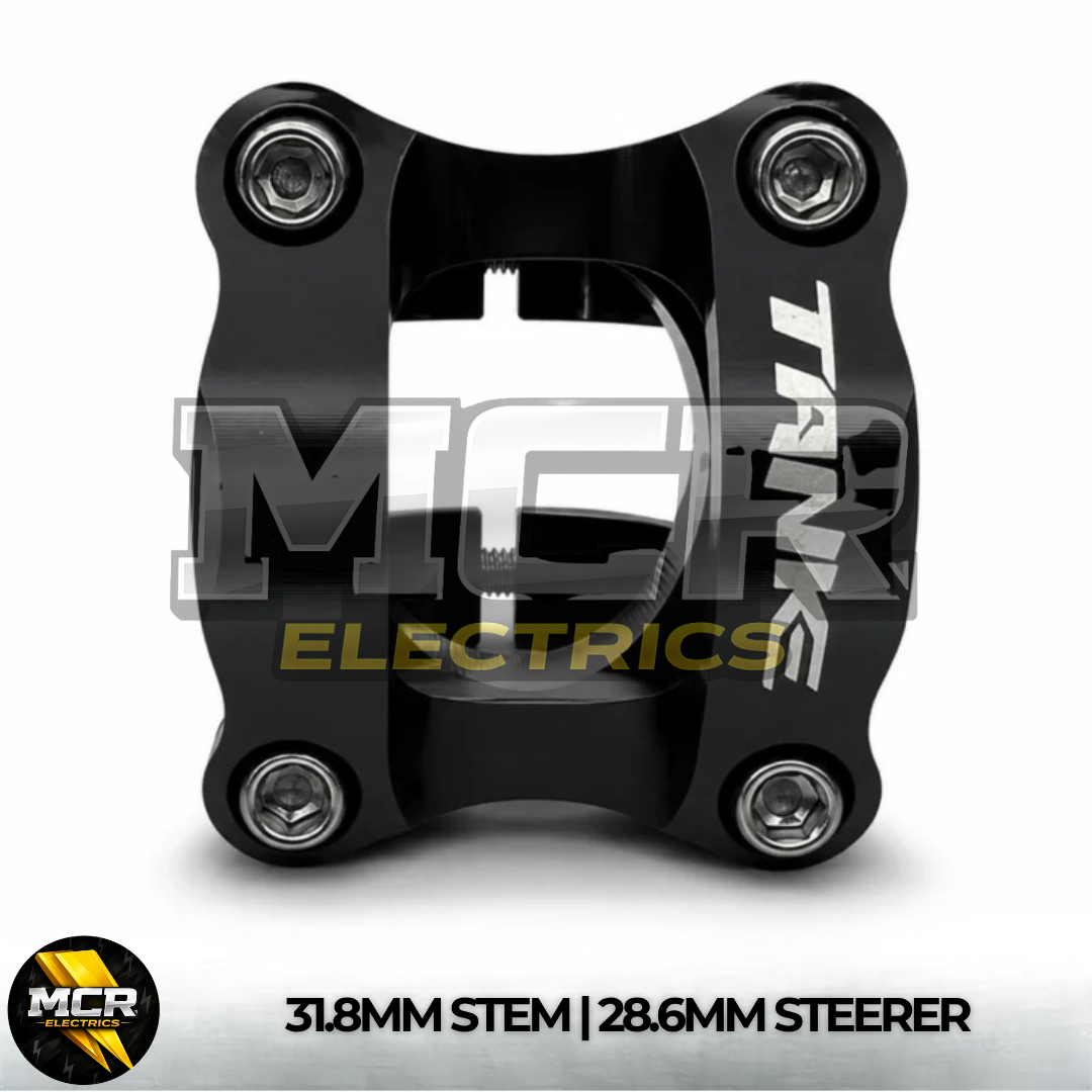 Black MTB Bike Stem Aluminum Alloy Ultralight High Strength Short 35mm/31.8mm