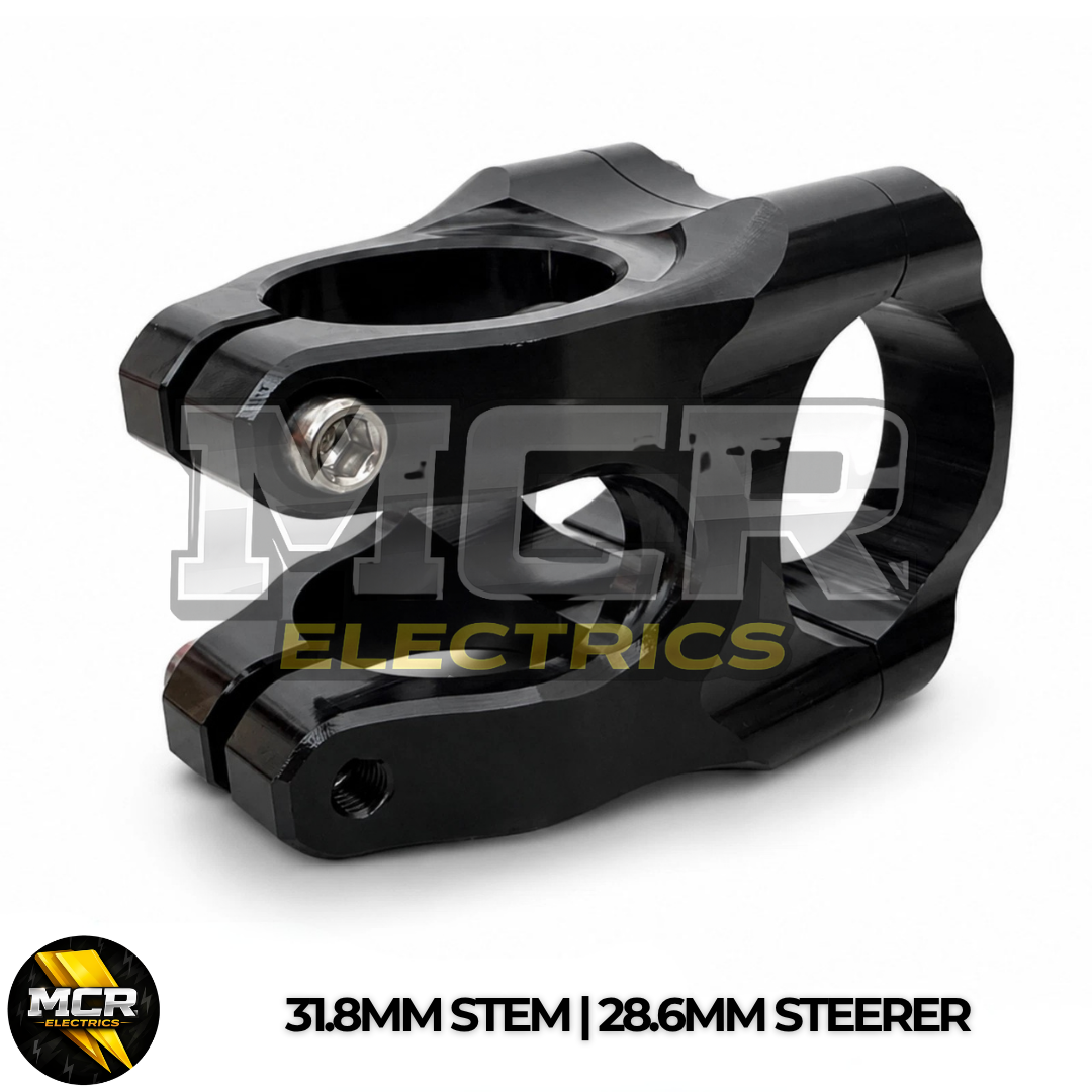 Black MTB Bike Stem Aluminum Alloy Ultralight High Strength Short 35mm/31.8mm