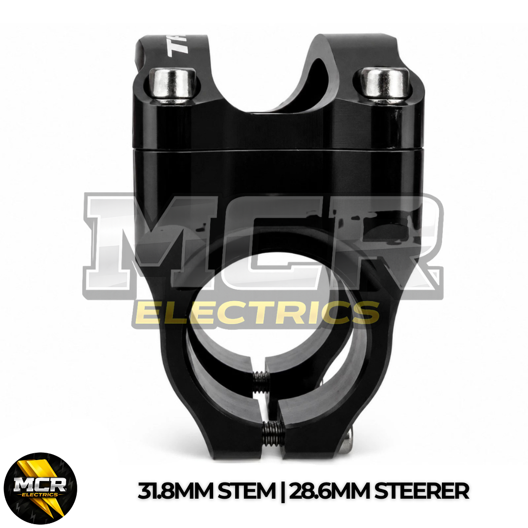 Black MTB Bike Stem Aluminum Alloy Ultralight High Strength Short 35mm/31.8mm