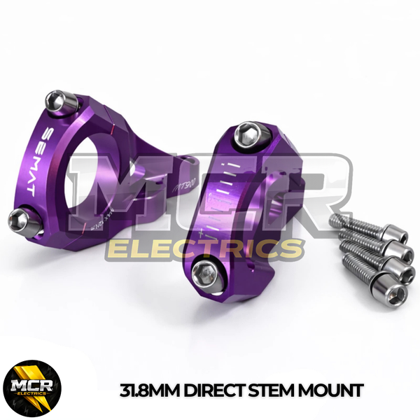 Direct Mount Stem CNC Alloy 31.8mm Anodized Purple MTB Downhill BMX Bike Stem