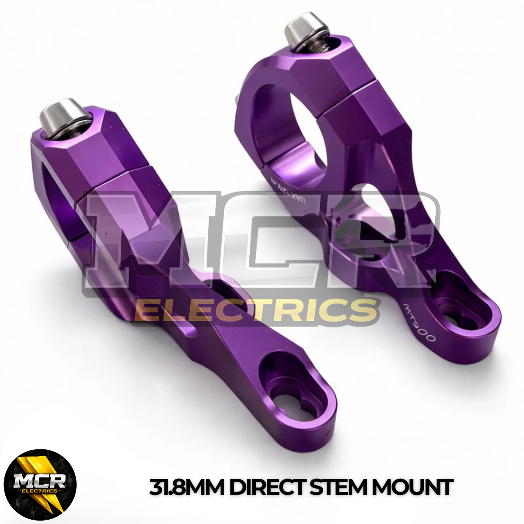 Direct Mount Stem CNC Alloy 31.8mm Anodized Purple MTB Downhill BMX Bike Stem