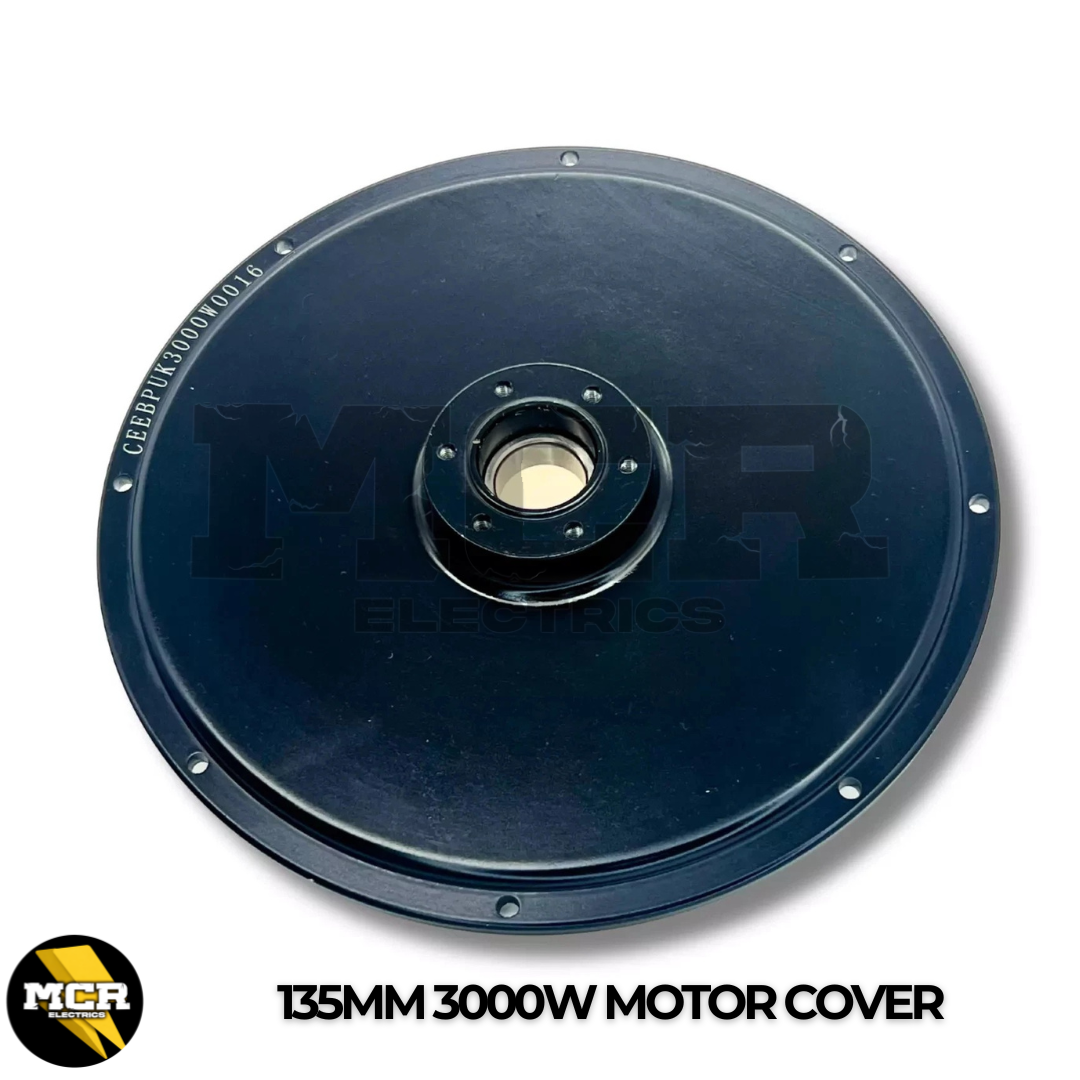 3000W Motor Side Cover Plate Freewheel & Brake Side 17mm & 22mm Bearing Black