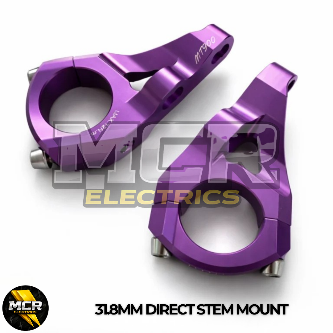 Direct Mount Stem CNC Alloy 31.8mm Anodized Purple MTB Downhill BMX Bike Stem