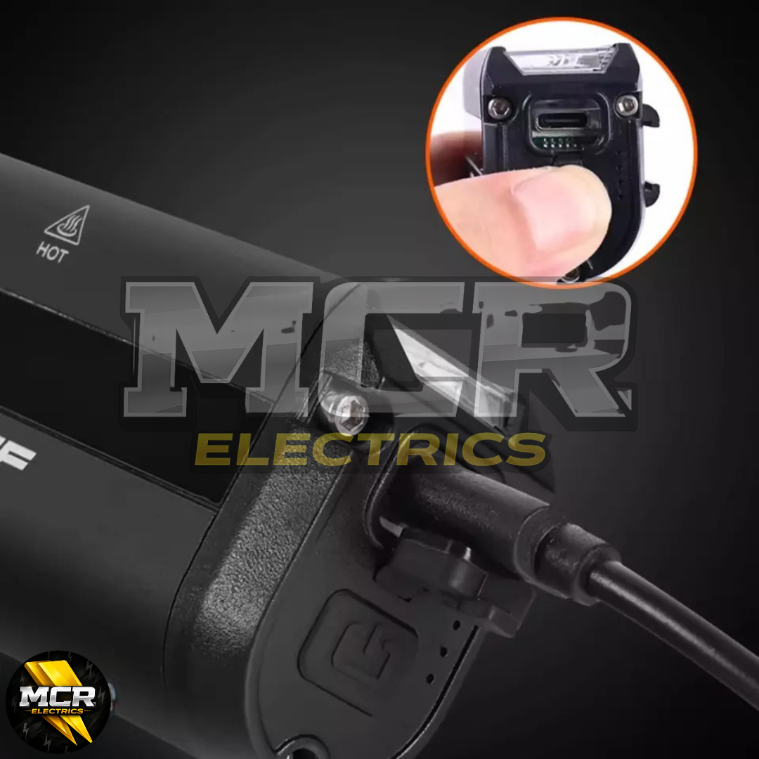 Light Bar Bike Headlight Front Light Ultra-Bright LED 1200 Lumens USB Bicycle