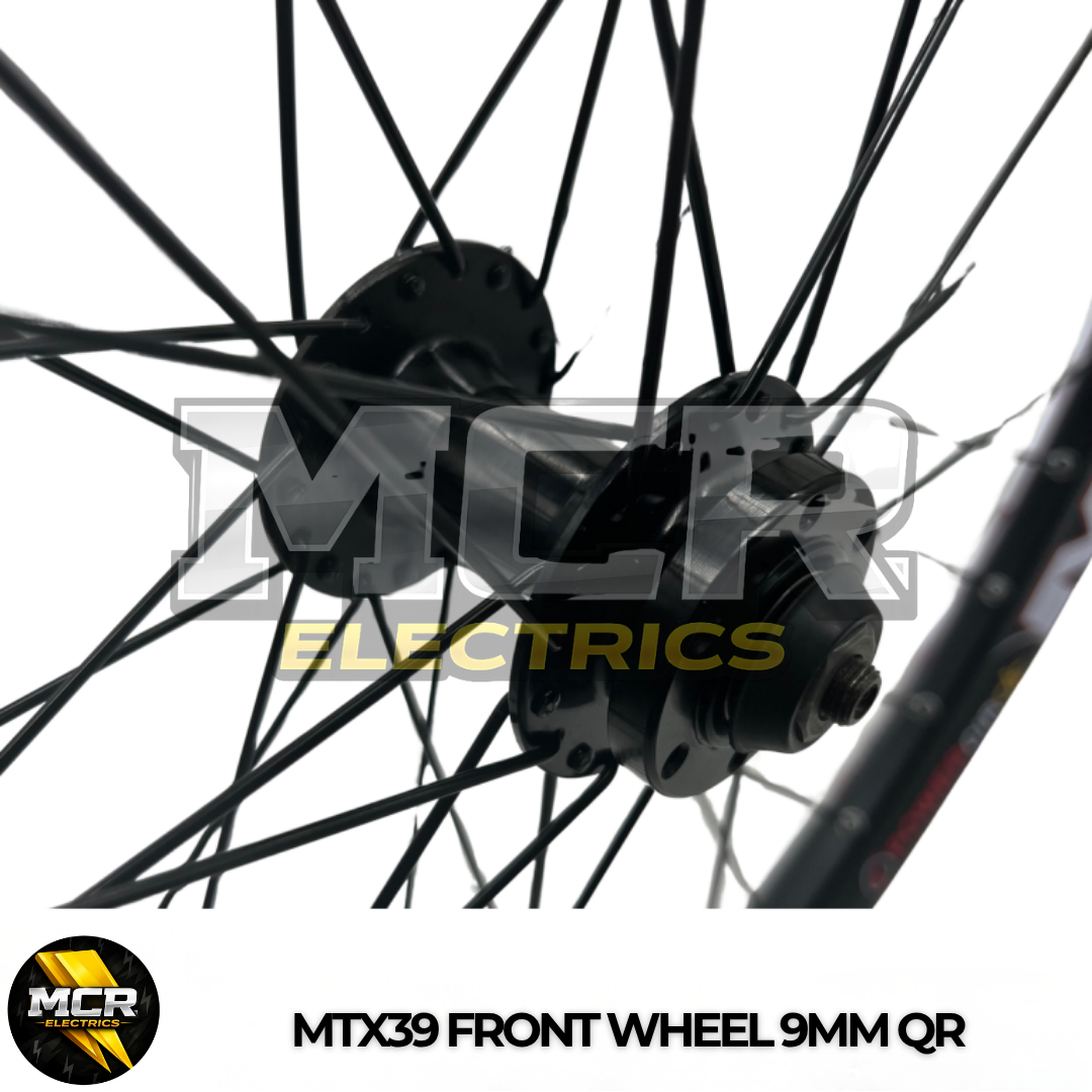 MTX 39 Front Wheel E Bike 20″ 24″ 26″ 27.5″ 29″ Thru Axle QR 110mm 100mm Dropout