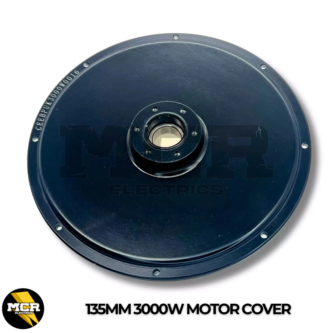 3000W Motor Side Cover Plate Freewheel & Brake Side 17mm & 22mm Bearing Black