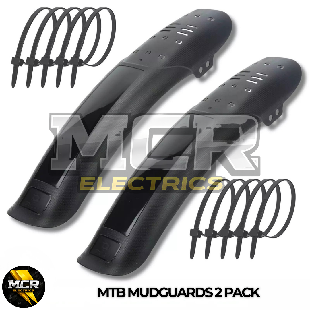 MTB Mudguards Front Rear 2 Pack Mudhugger Fender Universal Fit 26″ 27.5″ 29″
