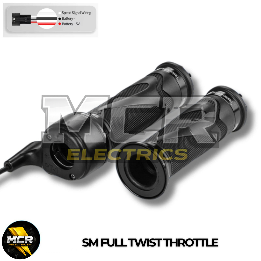 Full Twist Throttle Electric Bike Right Hand Ebike 3 Pin SM Bike 36V/48V/52V/72V