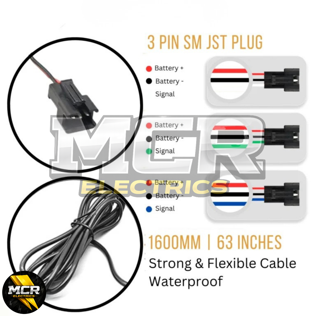 Full Twist Throttle Electric Bike Right Hand Ebike 3 Pin SM Bike 36V/48V/52V/72V