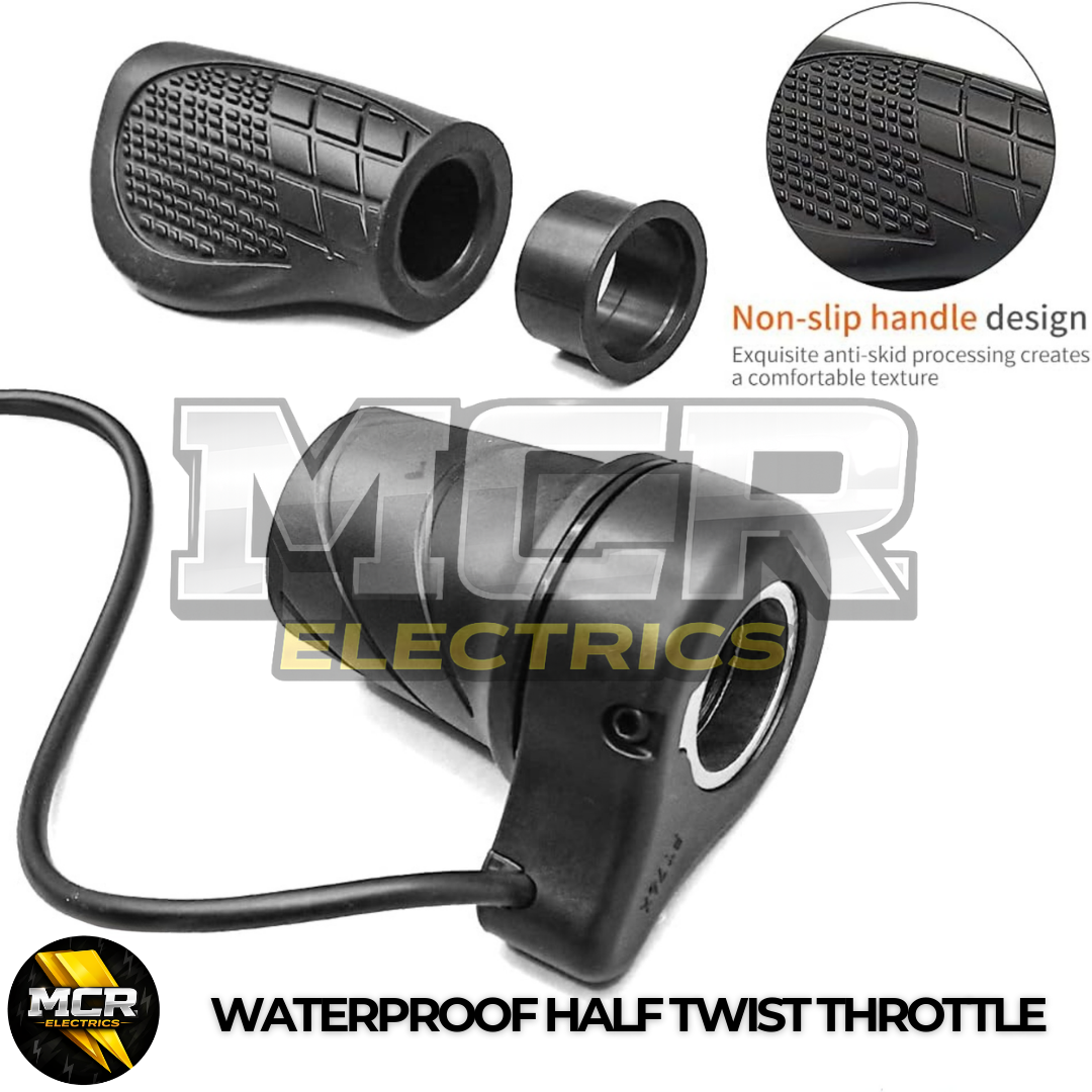 Half Twist Throttle Electric Ebike Right Hand 3 Pin E Bike Grip Twist Throttle
