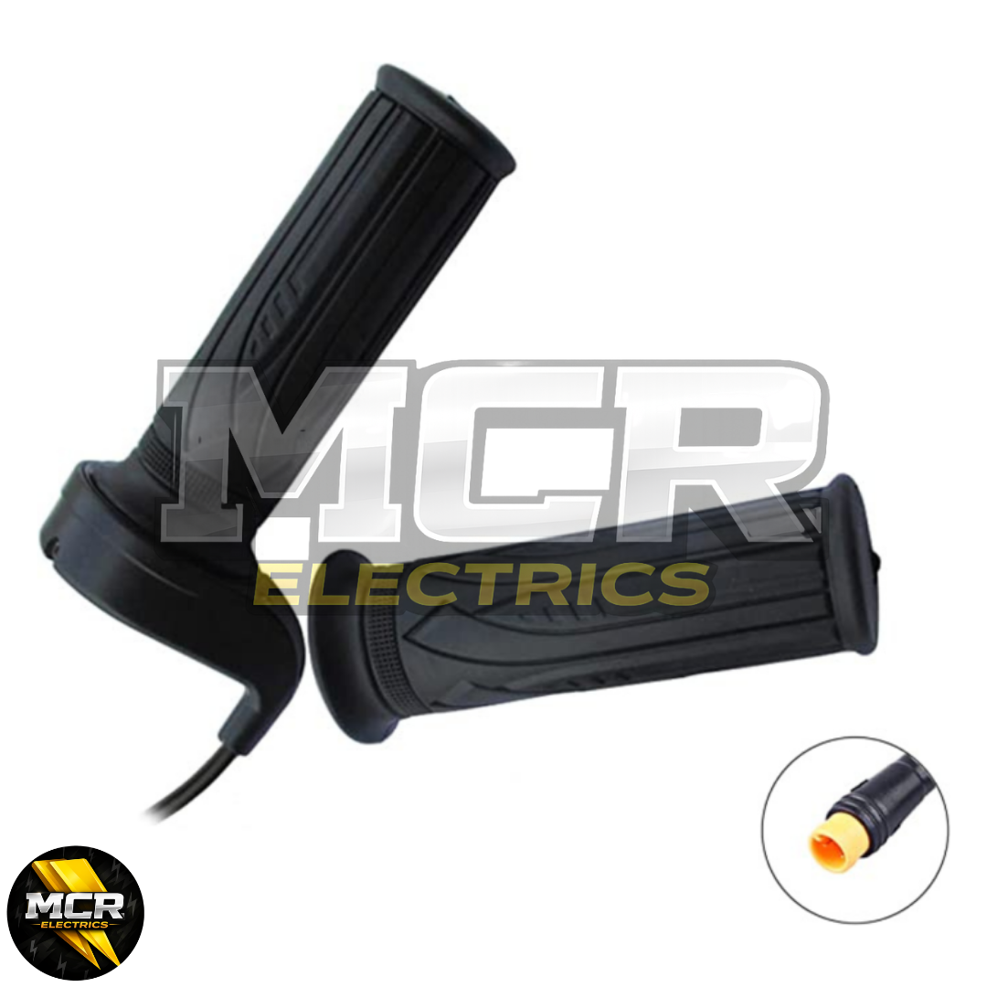Full Twist Throttle Electric E-Bike Right Hand 3 Pin E Bike Grip Twist Throttle