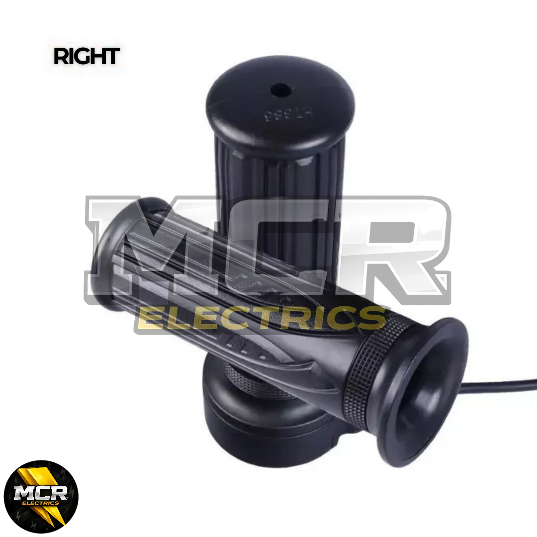 Full Twist Throttle Electric E-Bike Right Hand 3 Pin E Bike Grip Twist Throttle